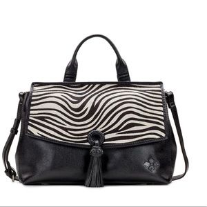 Patricia Nash Mollia Satchel Haircalf Collection Zebra